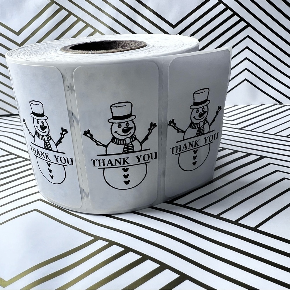 Pack of 100 Stickers | Thank you stickers for Christmas |Packaging Supplies - Picture 10 of 15